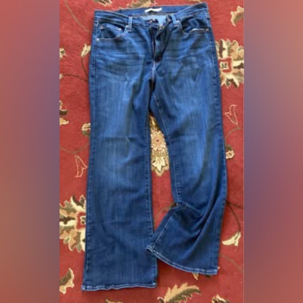 Levi's Women's Straight Leg Jeans in Deep Blue